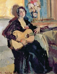 Dame mit einer Gitarre, 1911